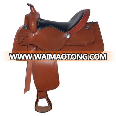 Western leather horse saddle | Indian leather horse saddlery | pure leather saddlery